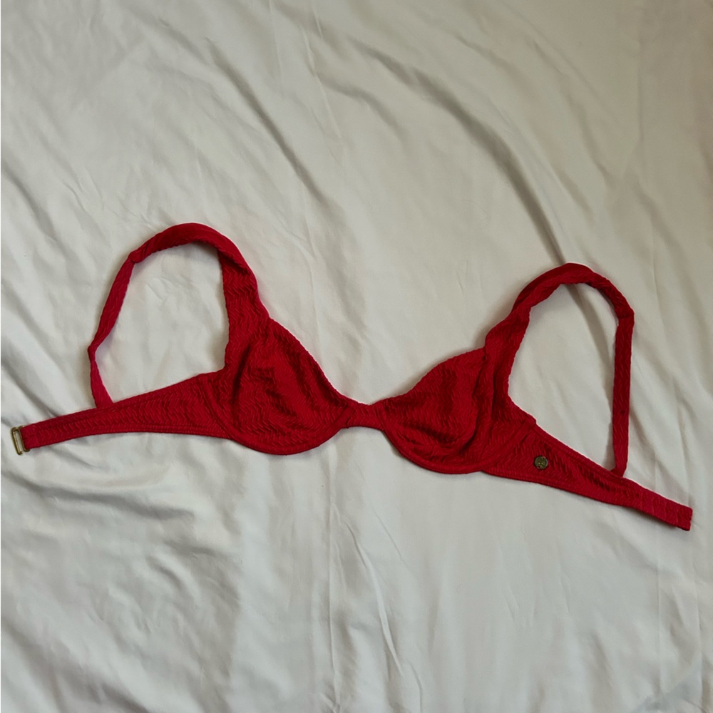 pink billabong underwire bikini top